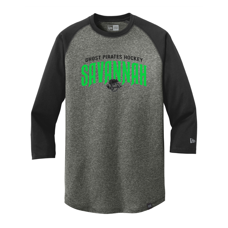 Ghost Pirates New Era Black 3/4 Sleeve Raglan Tee