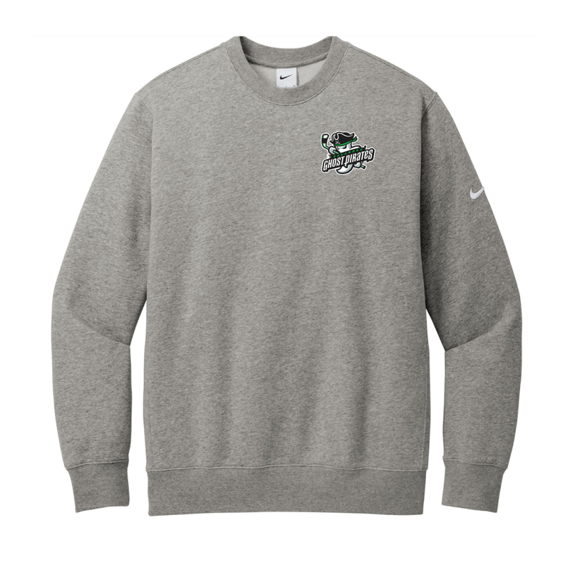 Ghost Pirates Grey Nike Club Crewneck Fleece