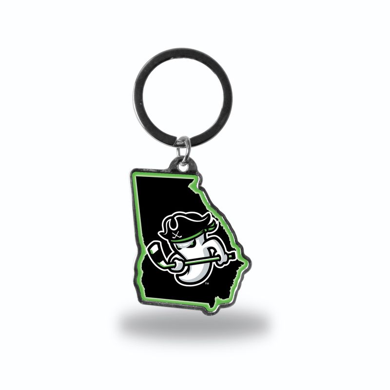 Savannah Ghost Pirates State Keychain