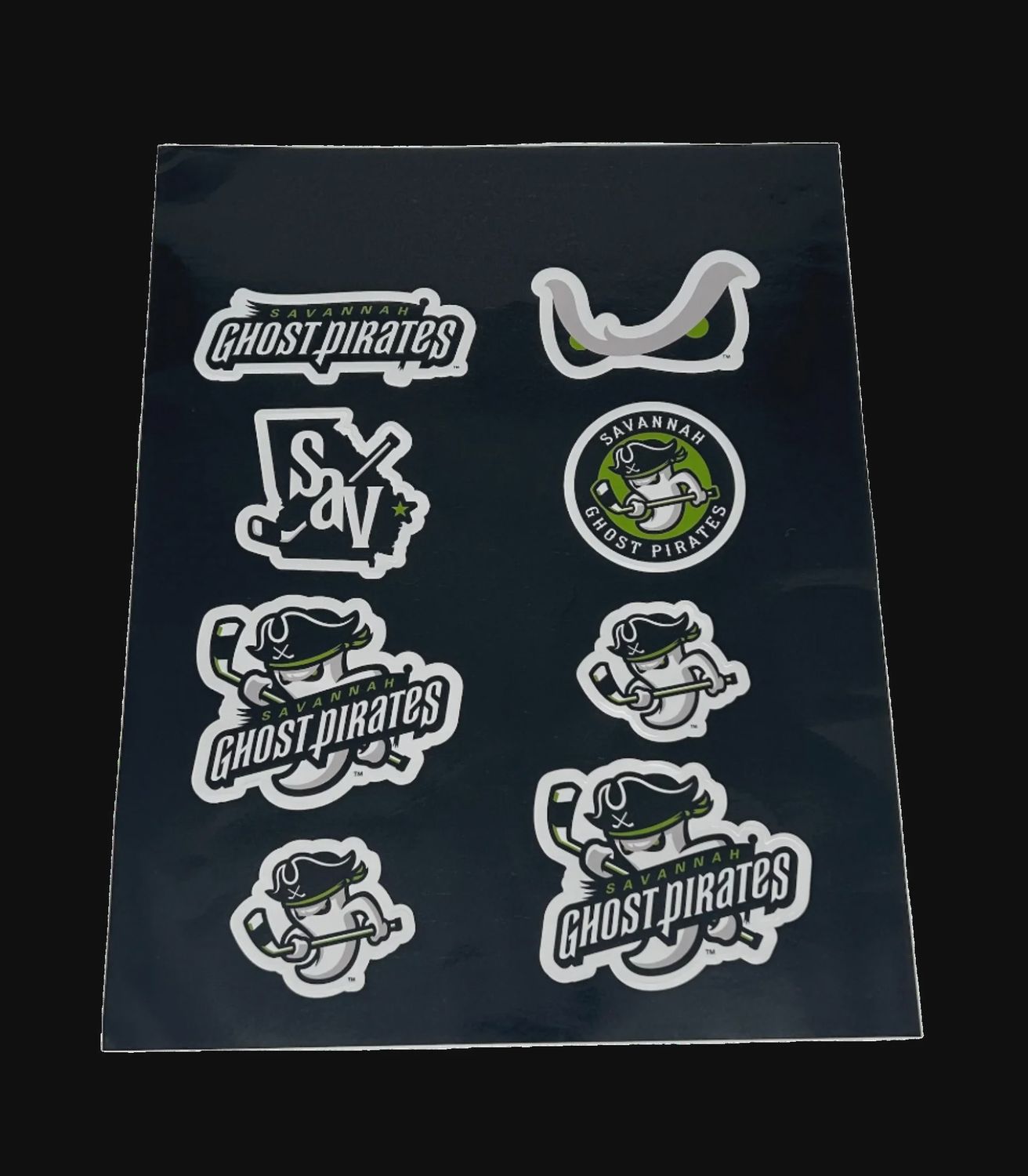 Savannah Ghost Pirates Team Logo Sticker Sheet