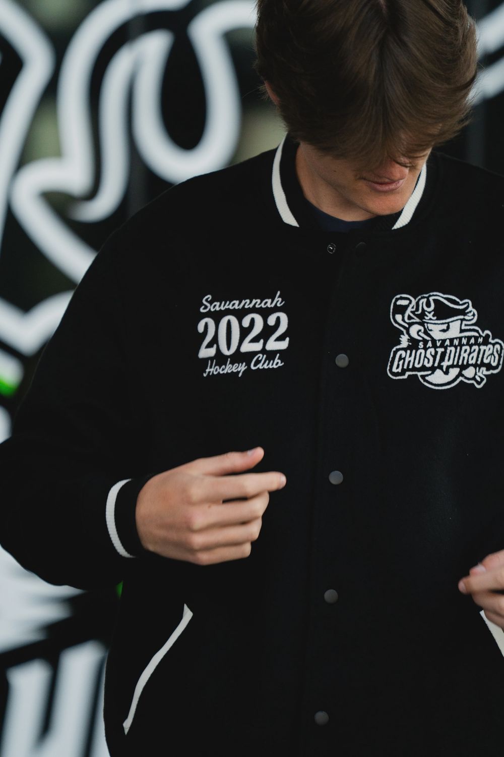 Ghost Pirates CCM Ghost Pirates Official Varsity Jacket