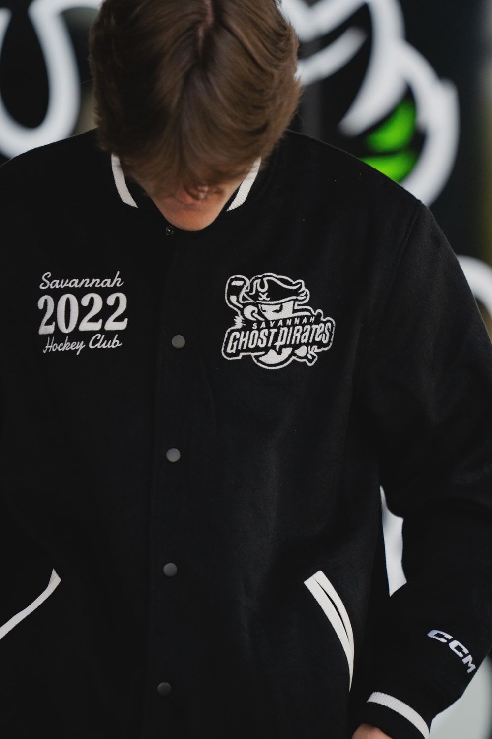 Ghost Pirates CCM Ghost Pirates Official Varsity Jacket