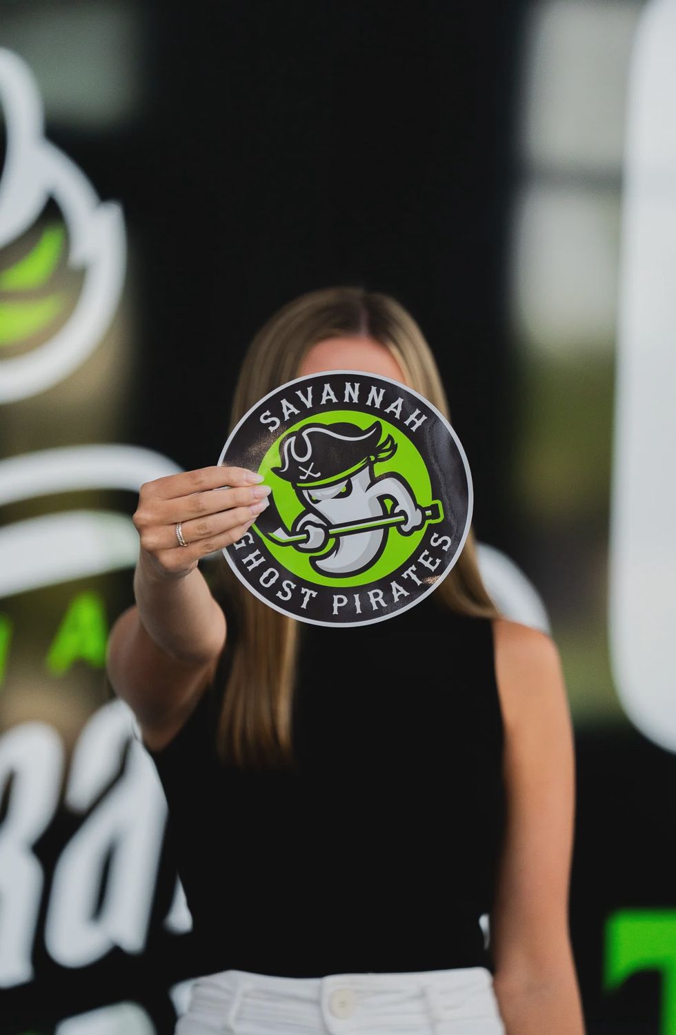 Savannah Ghost Pirates Large "8 Car Magnet