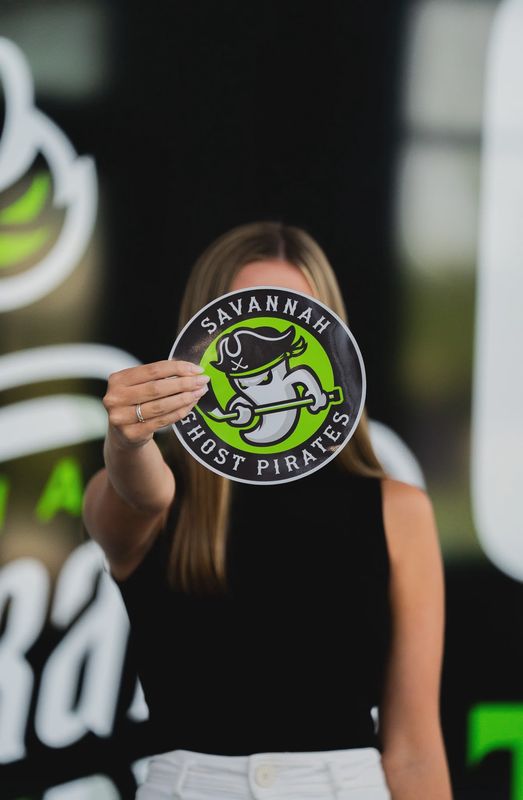Savannah Ghost Pirates Large "8 Car Magnet
