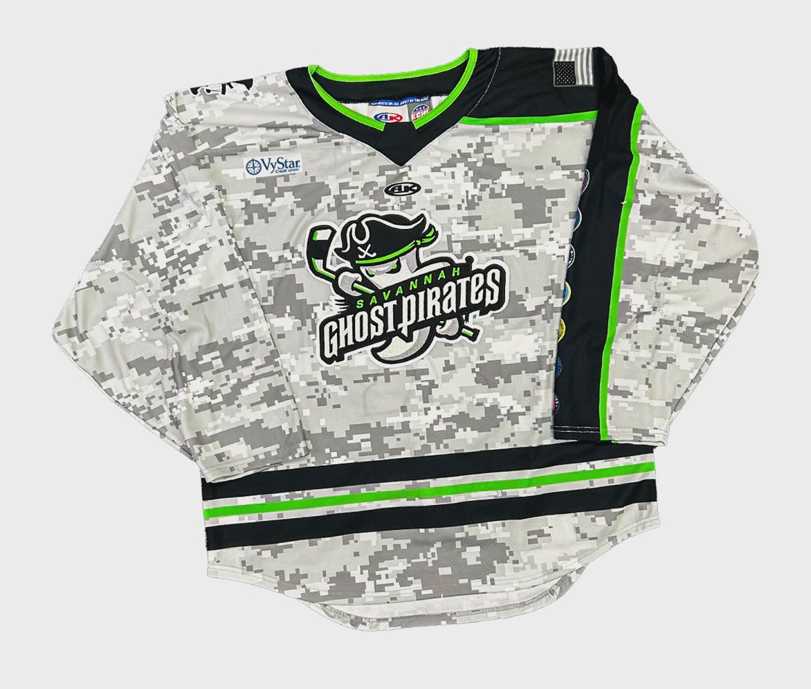 Ghost Pirates Athletic Knit Youth Military Appreciation Jersey