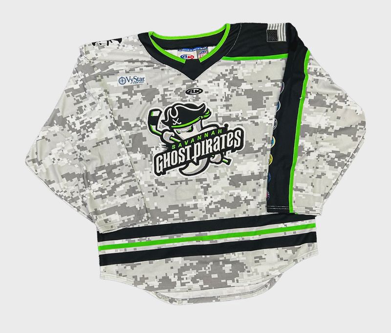 Ghost Pirates Athletic Knit Youth Military Appreciation Jersey