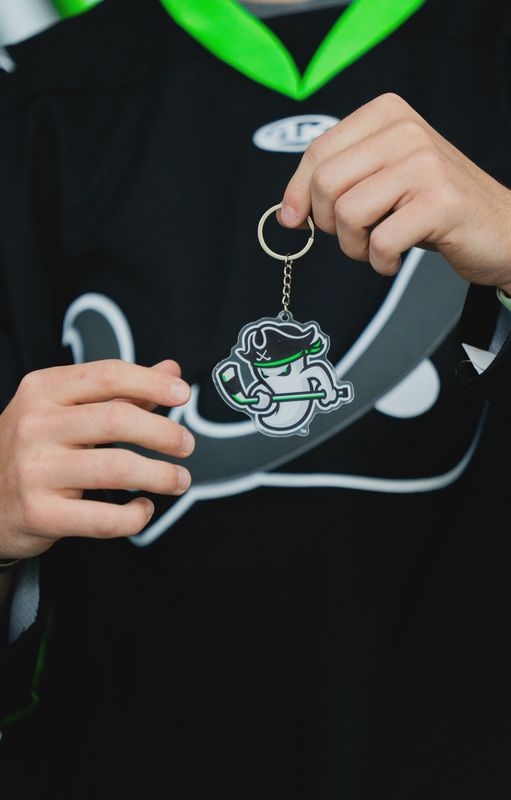 Savannah Ghost Pirates Acrylic Ghost Logo Keychain