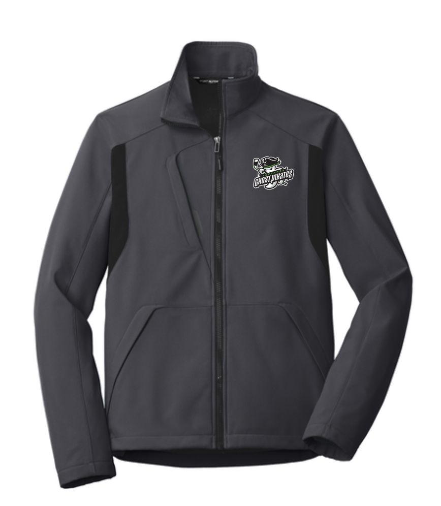 Ghost Pirates Gry/Blk Soft Shell Jacket