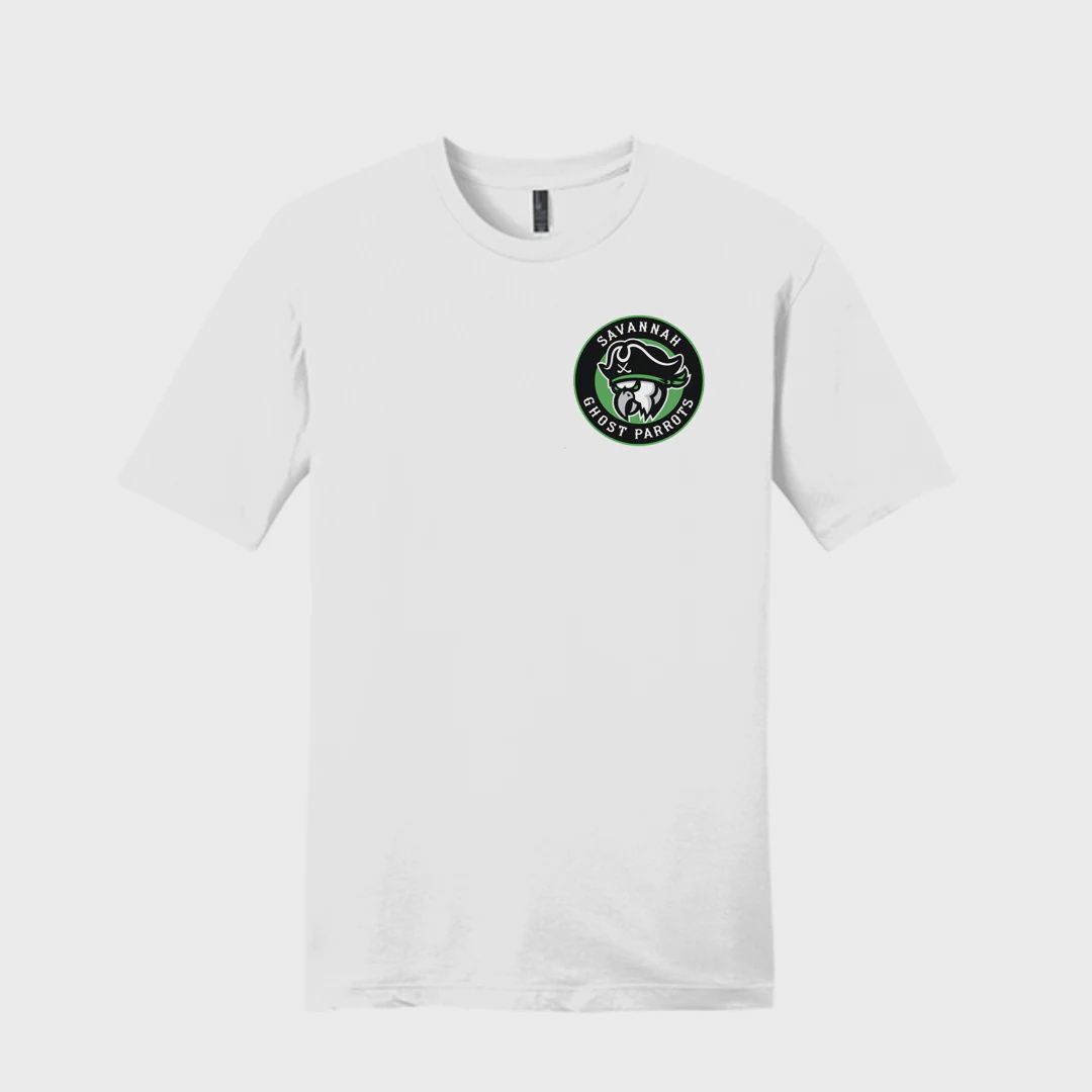 Savannah Ghost Parrots White Duo Design Tee
