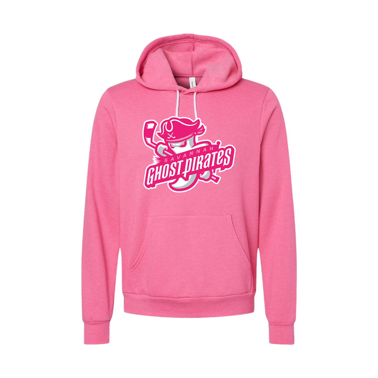 Ghost Pirates Unisex Pink Tonal Primary Logo Hooded Sweatshirt