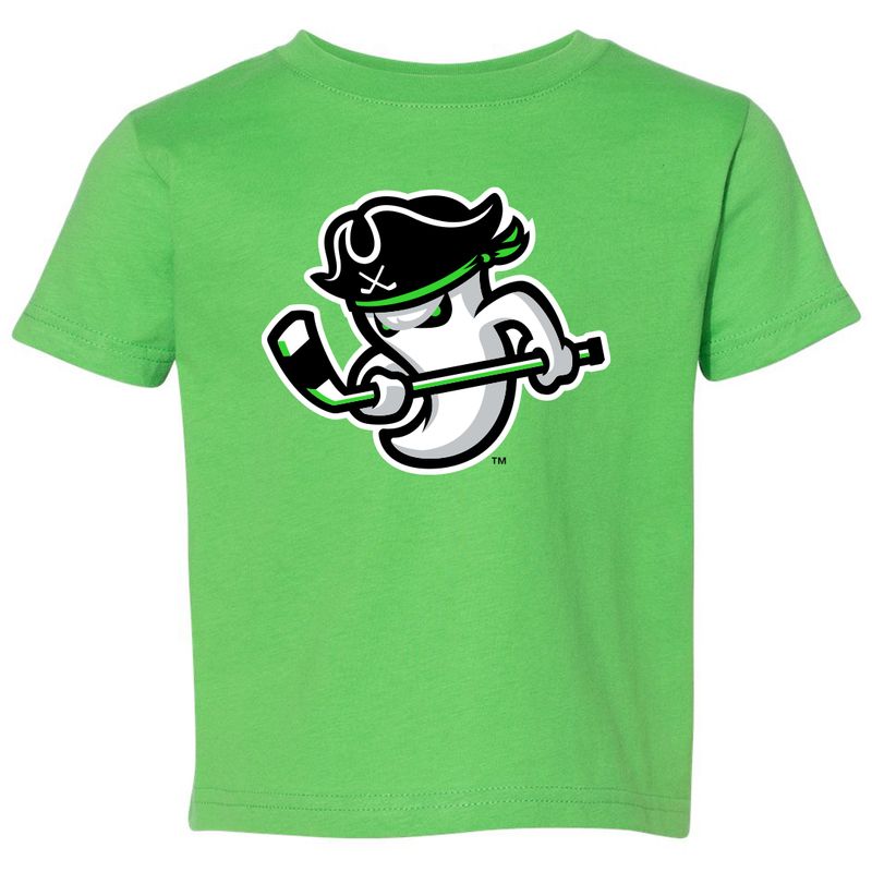 Ghost Pirates Toddler Green Ghost Logo Tee