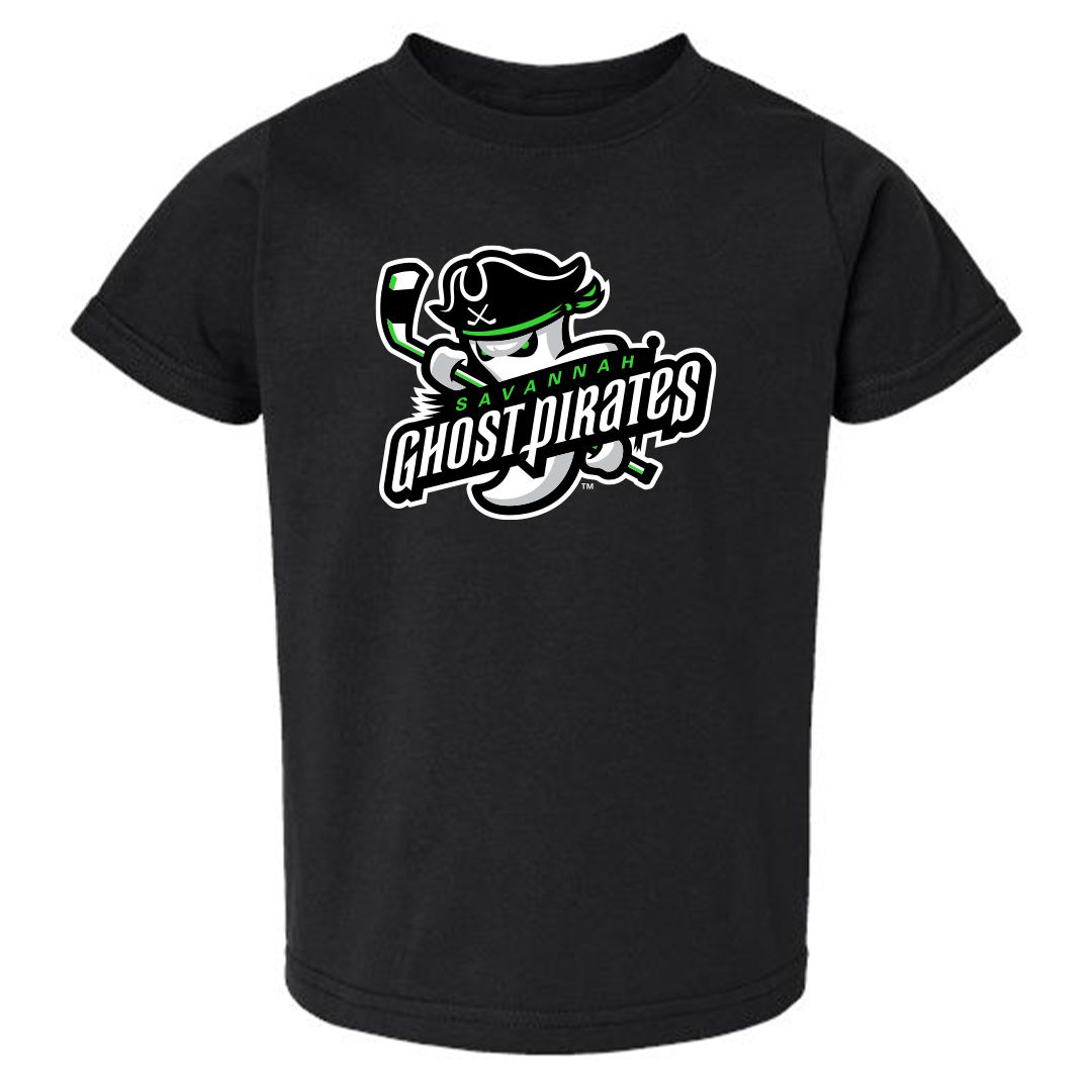 Ghost Pirates Toddler Black Primary Tee