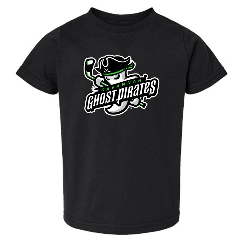 Ghost Pirates Toddler Black Primary Tee
