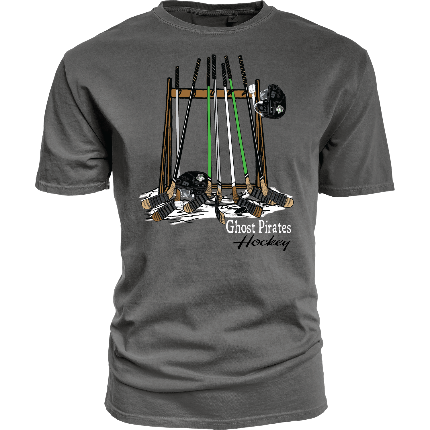 Ghost Pirates Grey Stick Rack T-Shirt