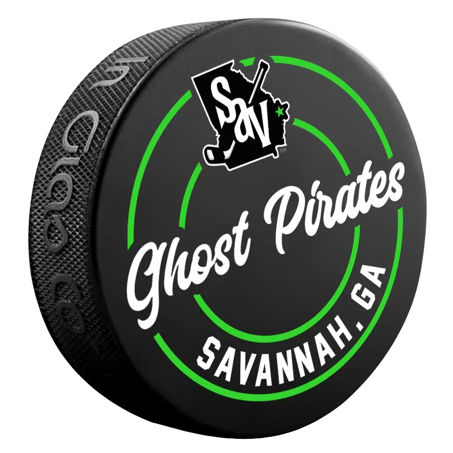Ghost Pirates Puck -Sav Logo