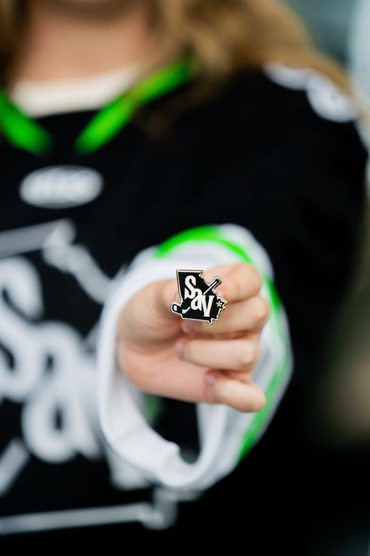 Savannah Ghost Pirates 1.25" SAV Logo Hard Enamel Lapel Pin