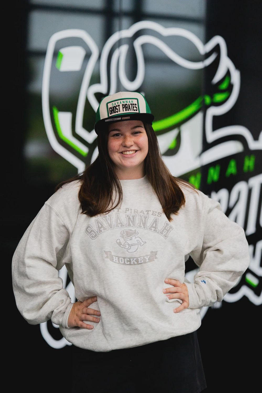 Savannah Ghost Pirates Oatmeal Entry Level Crewneck
