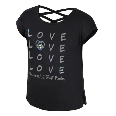 Savannah Ghost Pirates Colosseum Girls Ember Cross Back Tee