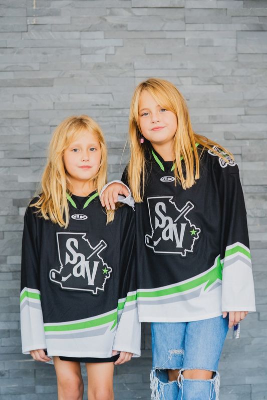 Ghost Pirates Athletic Knit SAV Logo Youth Jersey