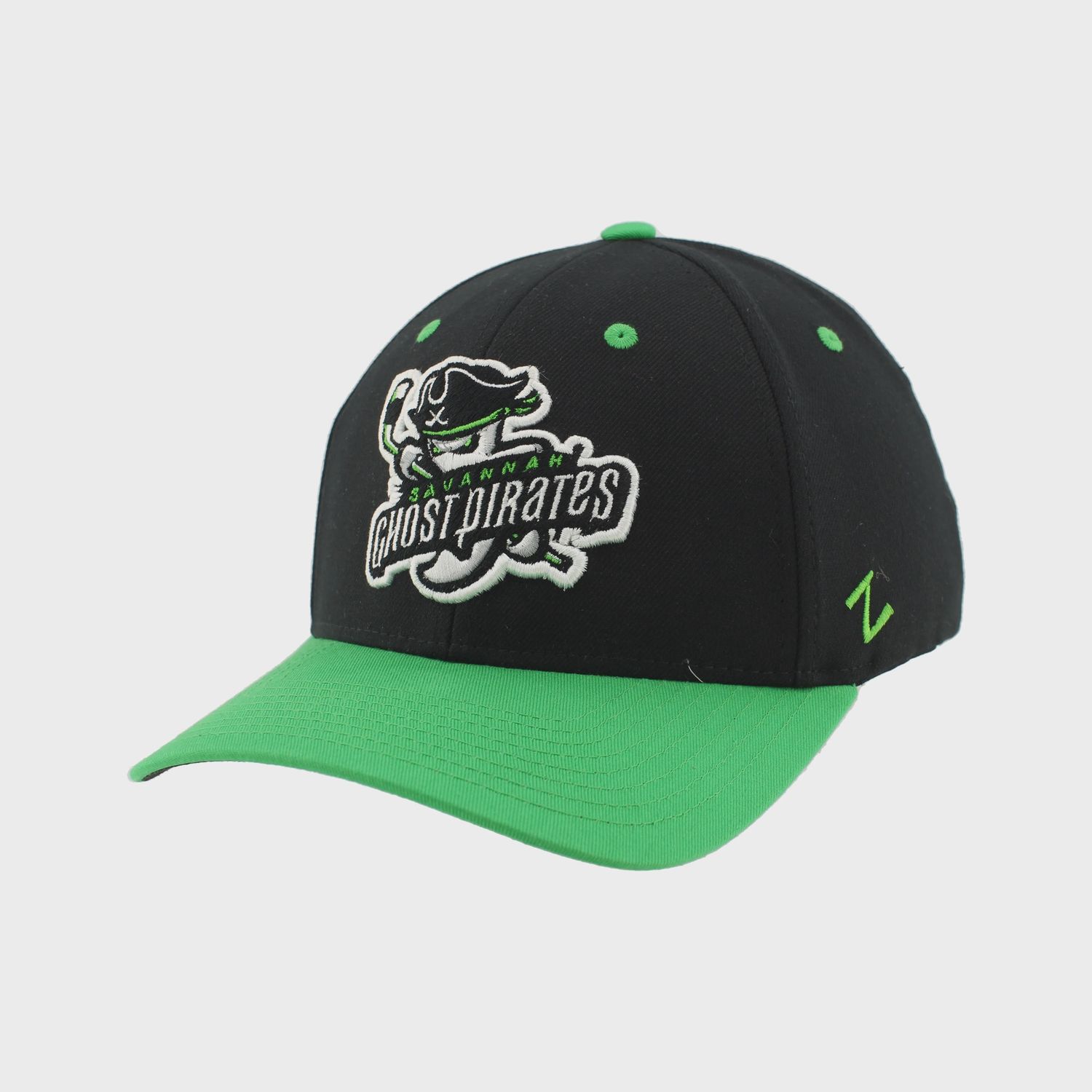 Savannah Ghost Pirates Z310 Black/Nuc Green Primary 3D Logo