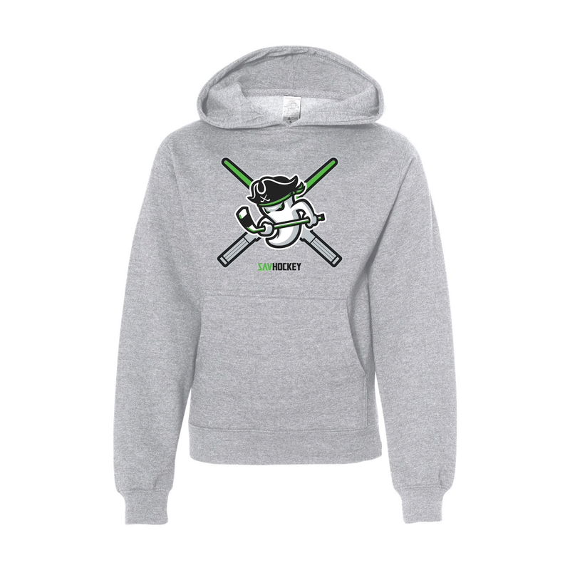 Ghost Pirates Youth Gray Light Sword Hoodie