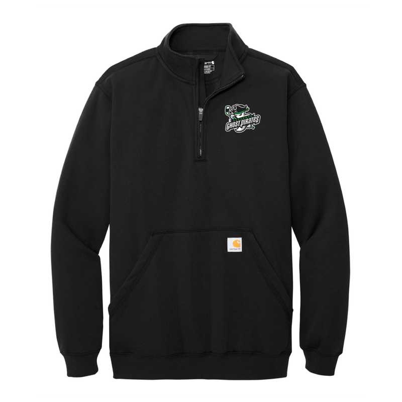 Ghost Pirates Carhartt Black Midweight 1/4-Zip Sweatshirt