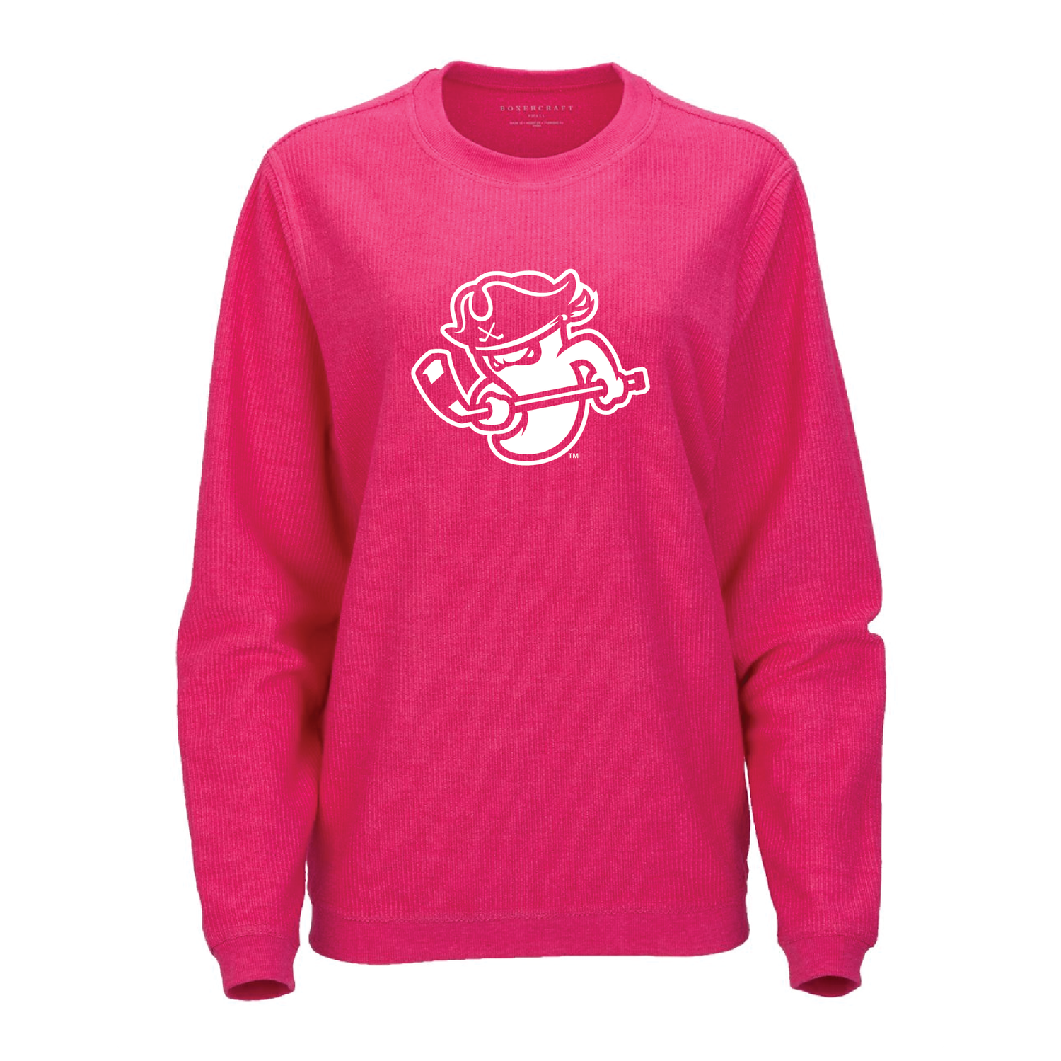 Ghost Pirates Women's Pink Corded Sweatshirt
