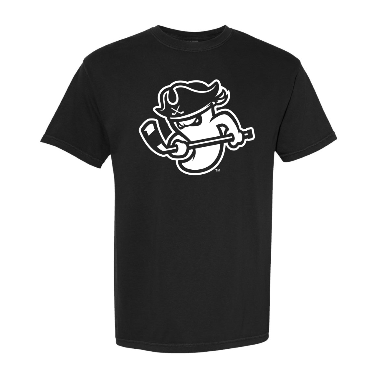 Ghost Pirates Black Comfort Colors Heavyweight Tee