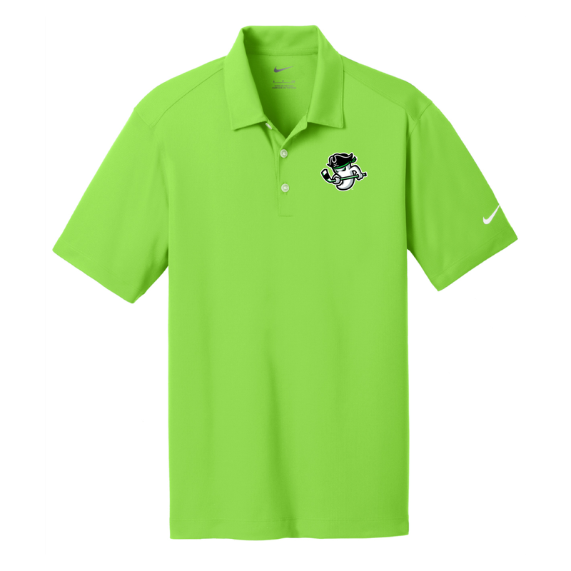 Ghost Pirates Green Nike Dri-FIT Vertical Mesh Polo