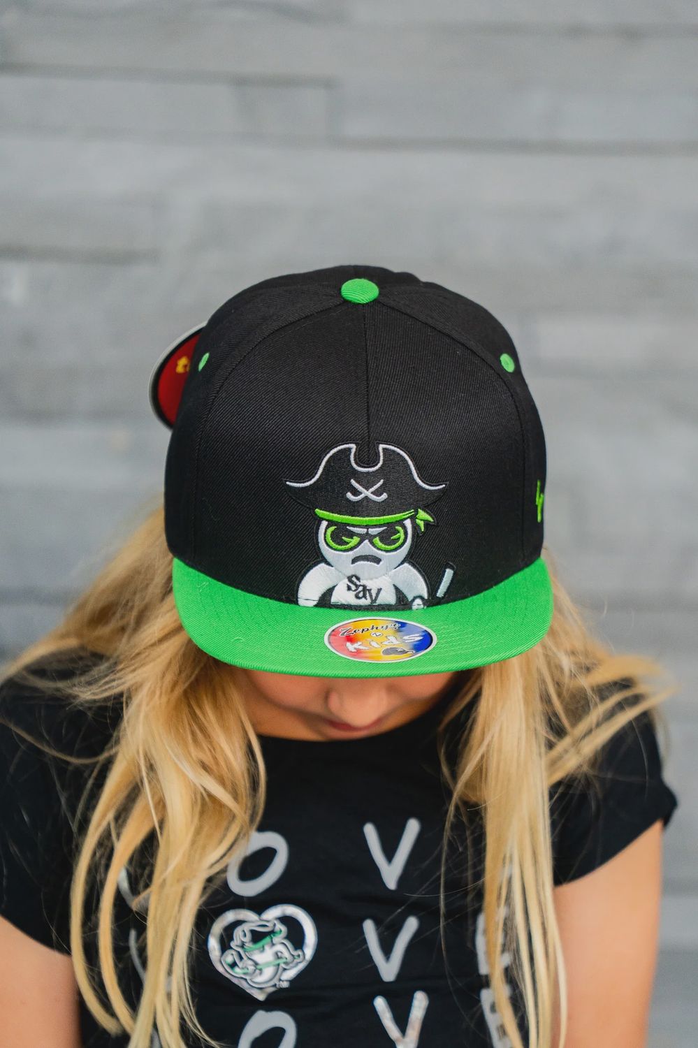 Ghost Pirates Zephyr Youth Z11 Black Snapback