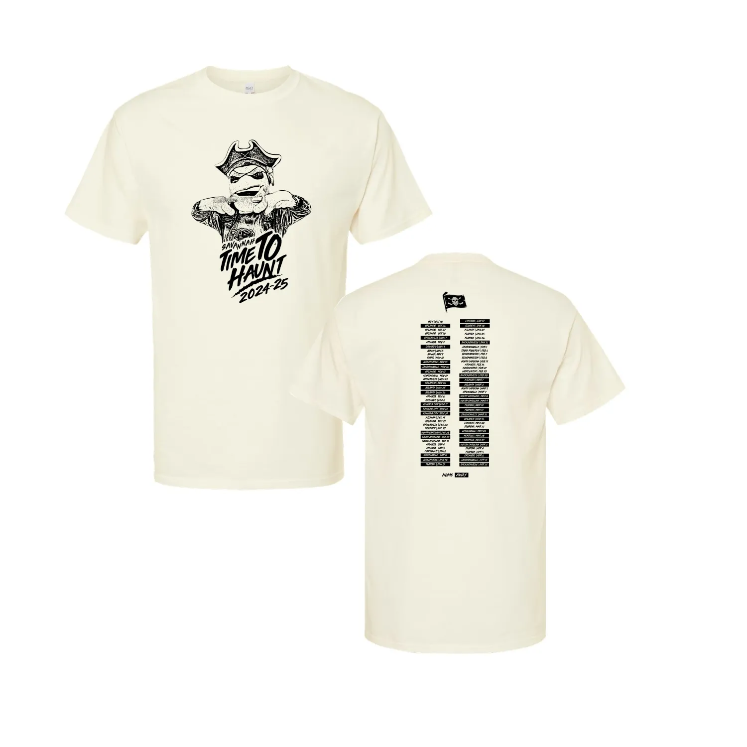 Ghost Pirates 2024-25 Schedule Tee