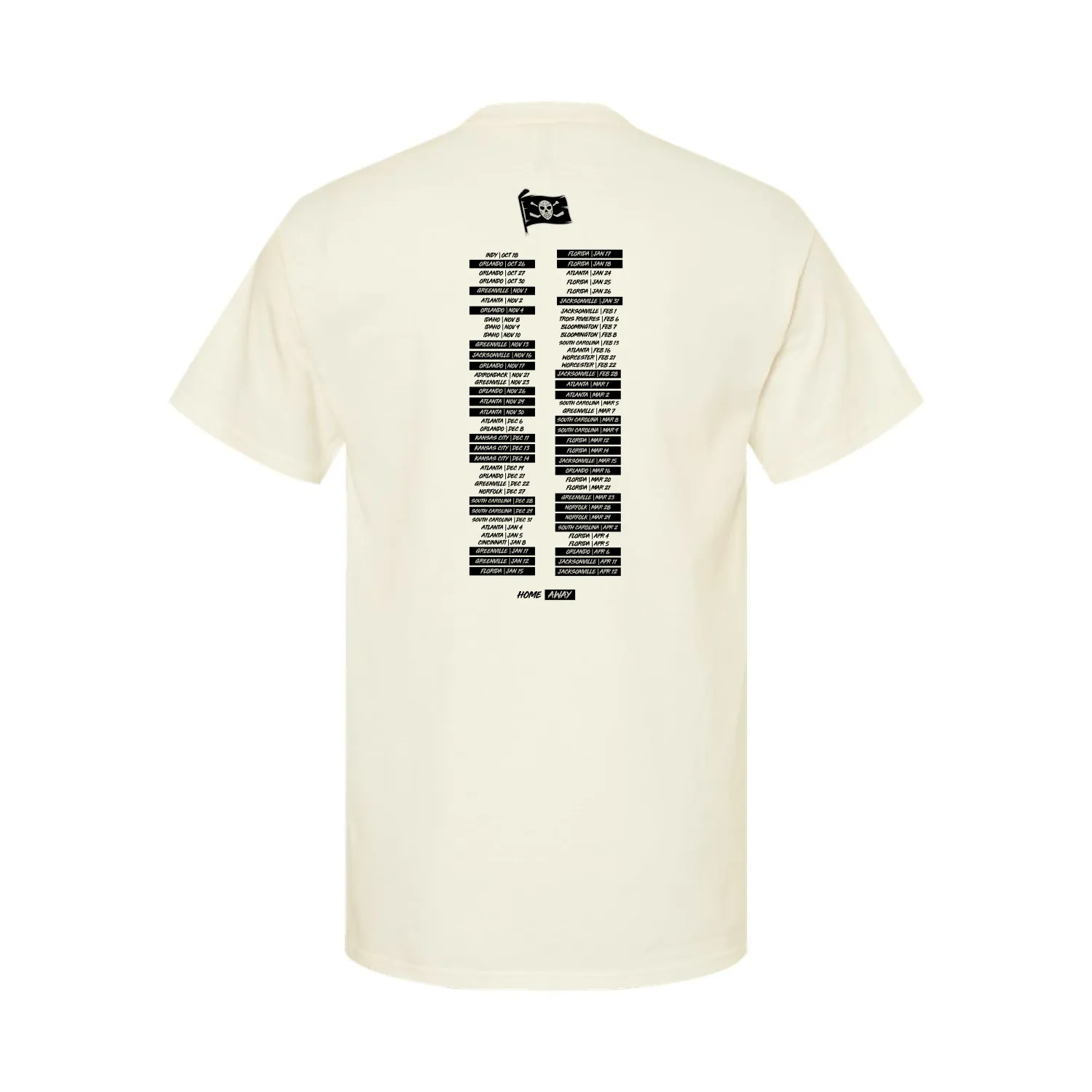 Ghost Pirates 2024-25 Schedule Tee