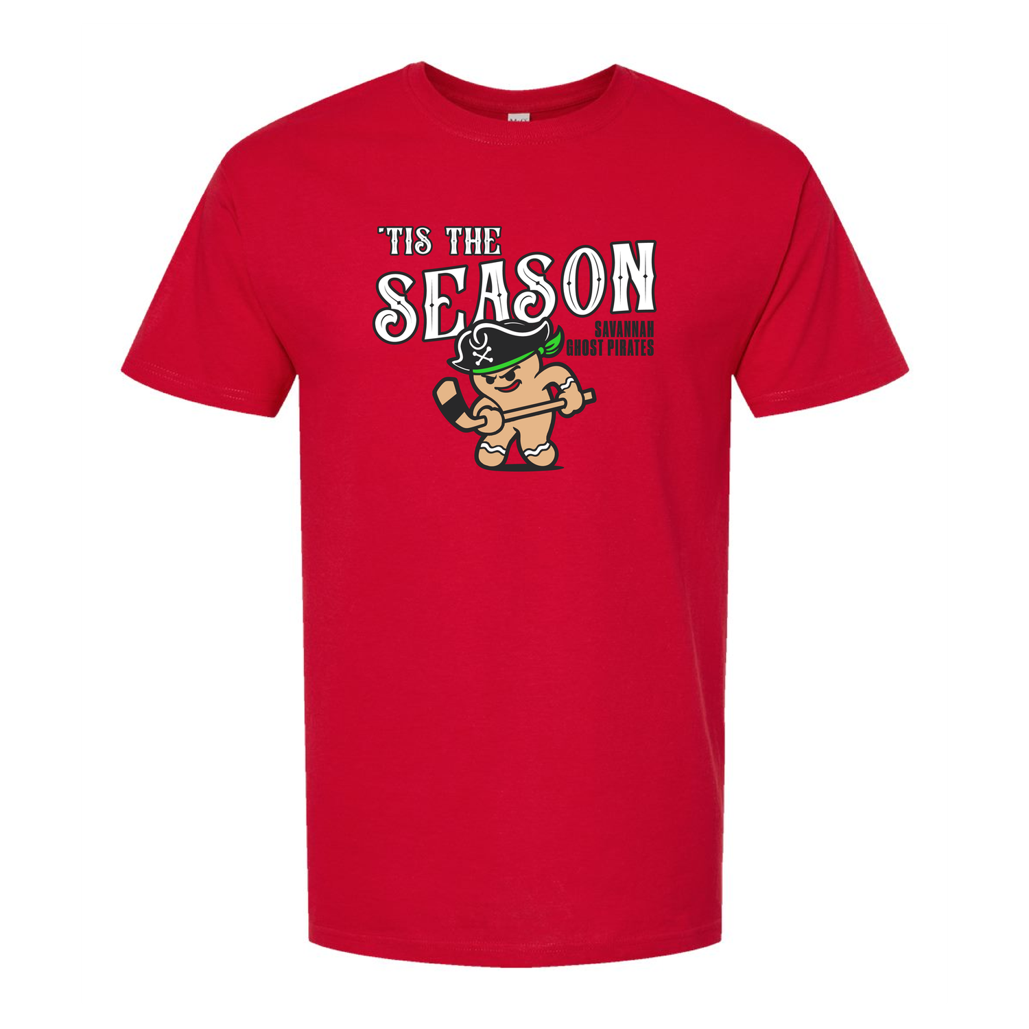 Ghost Pirates Red Holiday Gingerbread T-Shirt