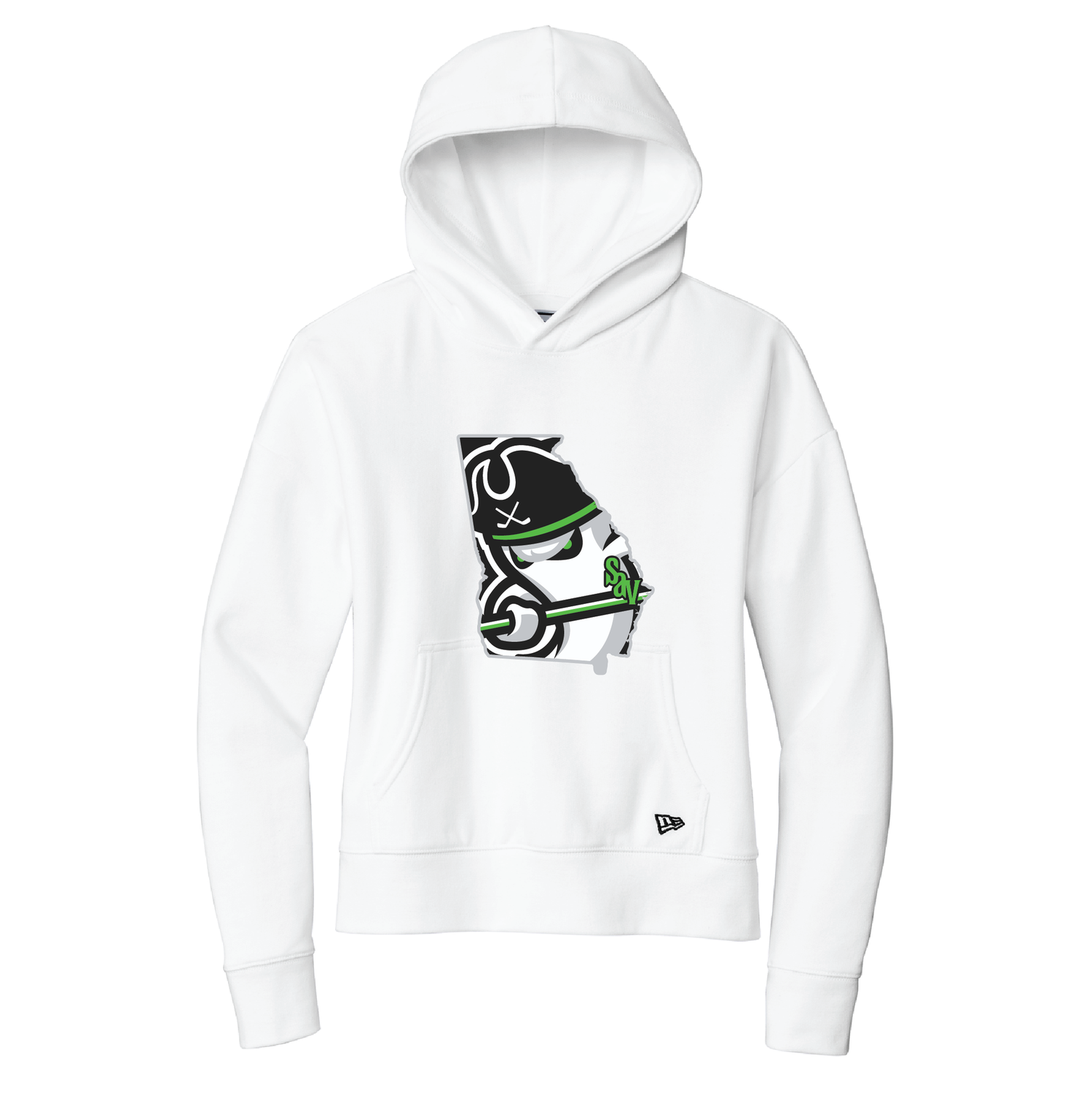 Ghost Pirates Women's White New Era Comeback Hoodie