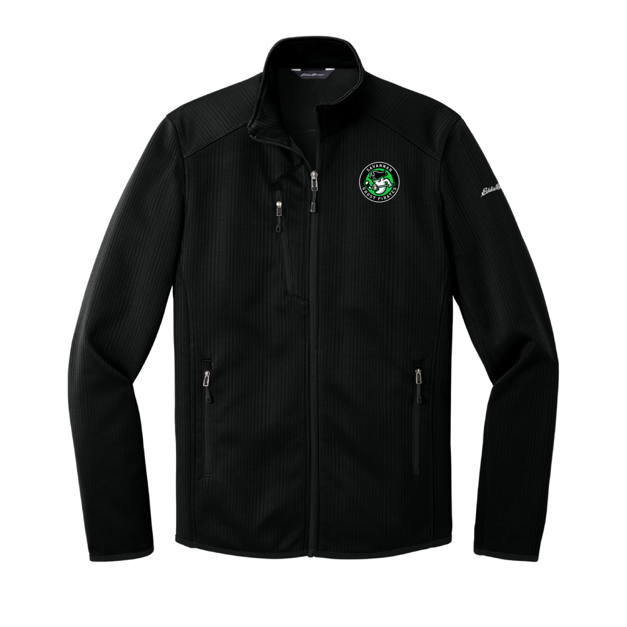 Ghost Pirates Eddie Bauer Black Dash Full-Zip Fleece Jacket