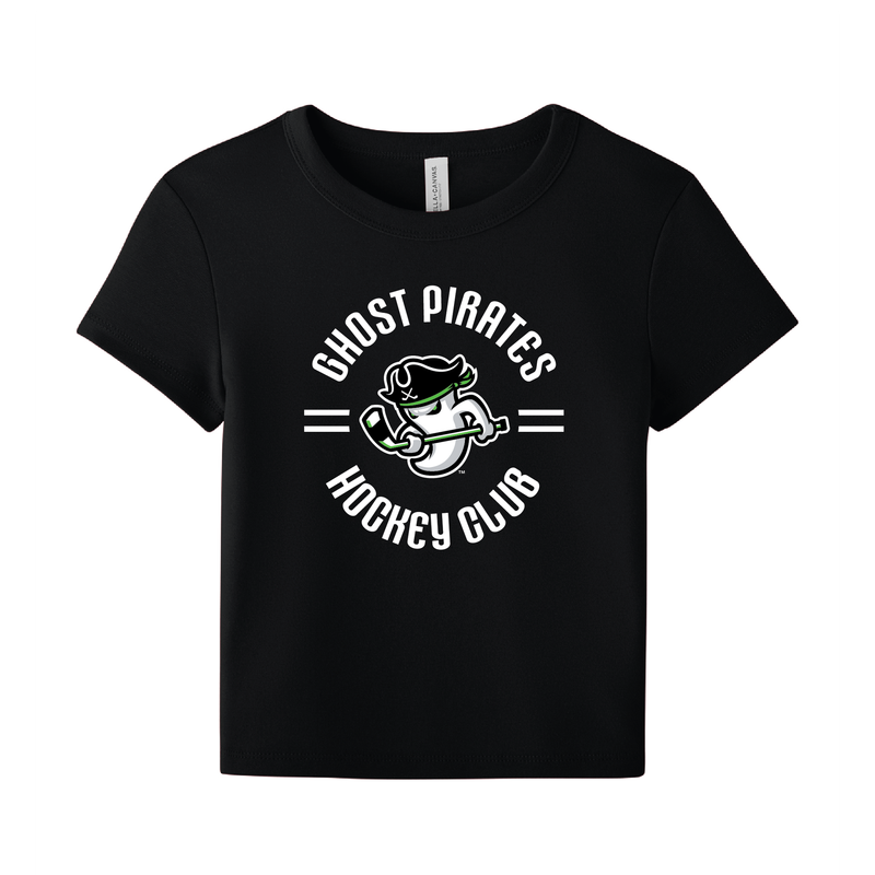 Ghost Pirates Women's Black Baby Rib T-Shirt