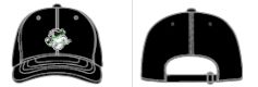 Ghost Pirates Relaxed Fit Black Ghost Logo Hat