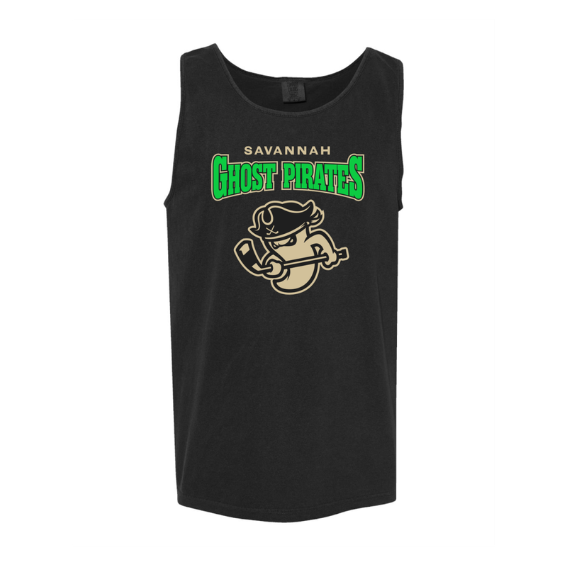 Ghost Pirates Black Comfort Colors Heavyweight Tank Top