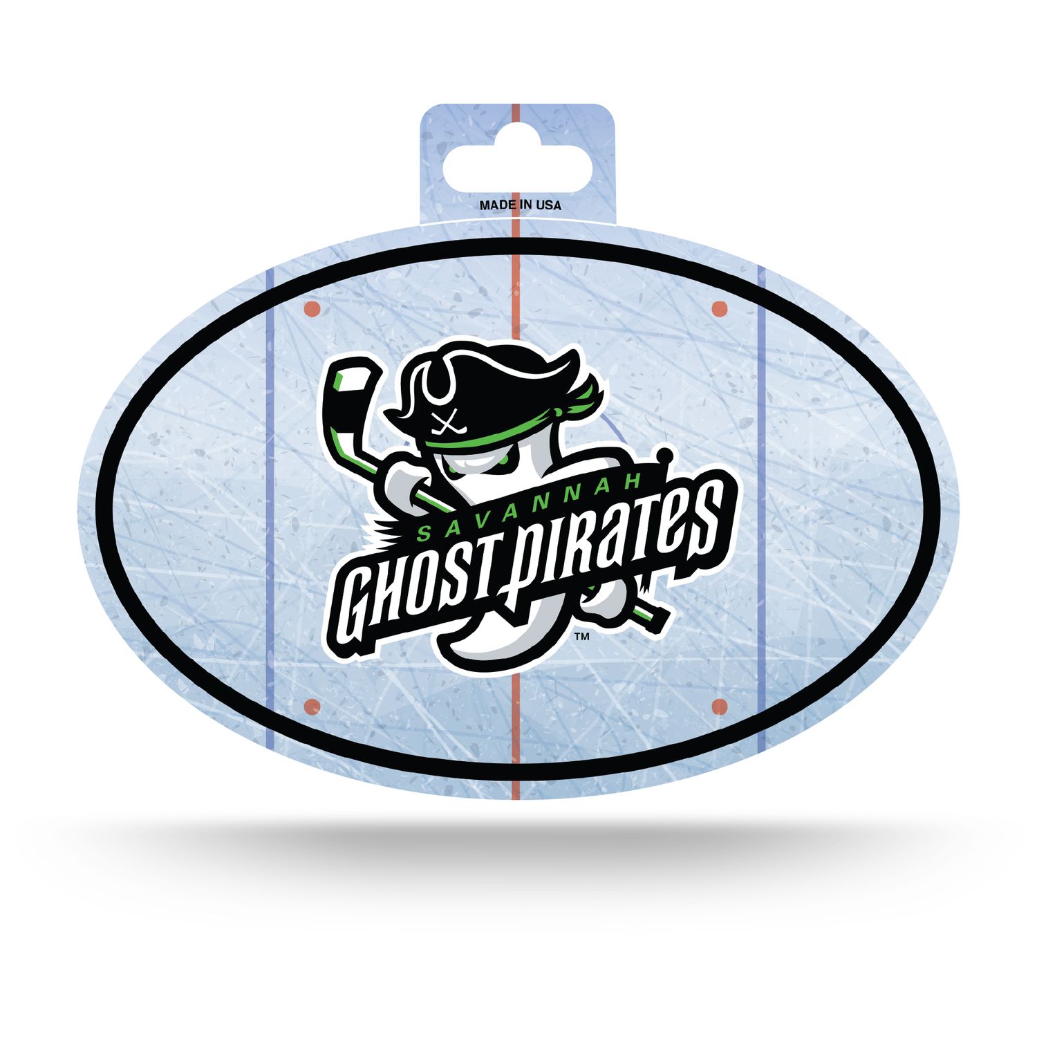 Savannah Ghost Pirates Oval Ice Decal