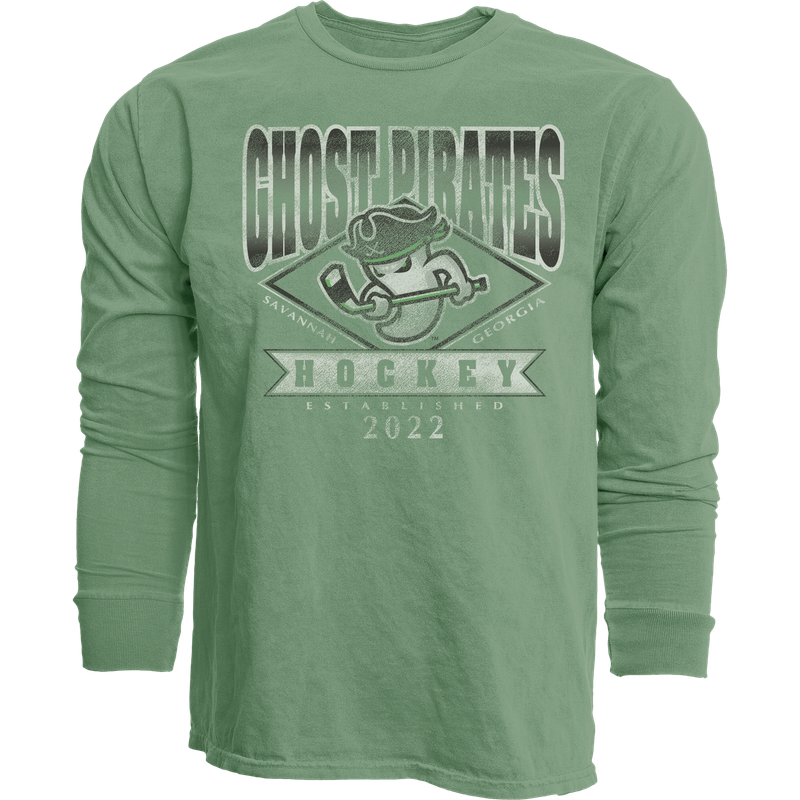 Ghost Pirates Green Joyful Laughter LS T-Shirt
