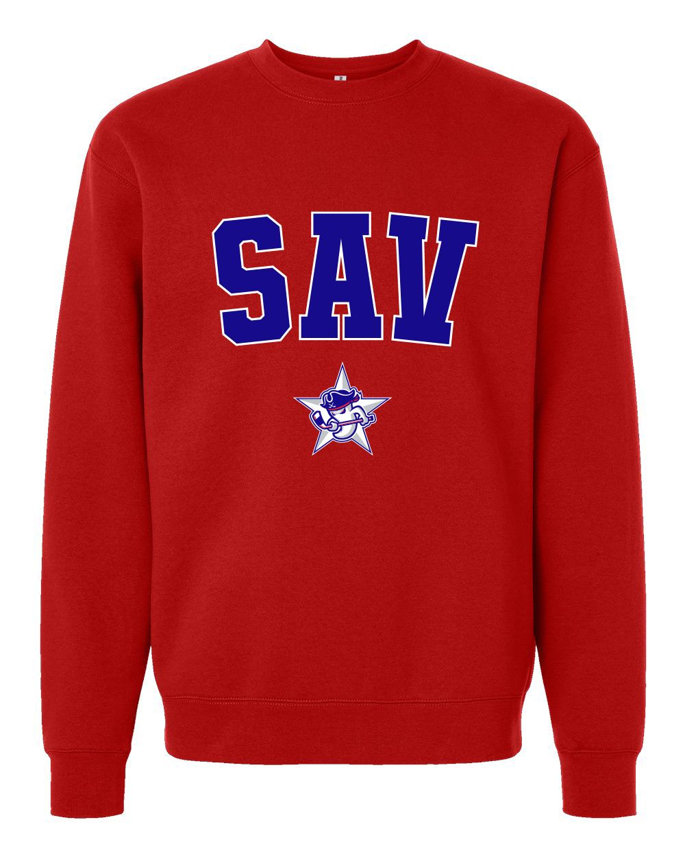 Ghost Pirates Olympic Red Crewneck