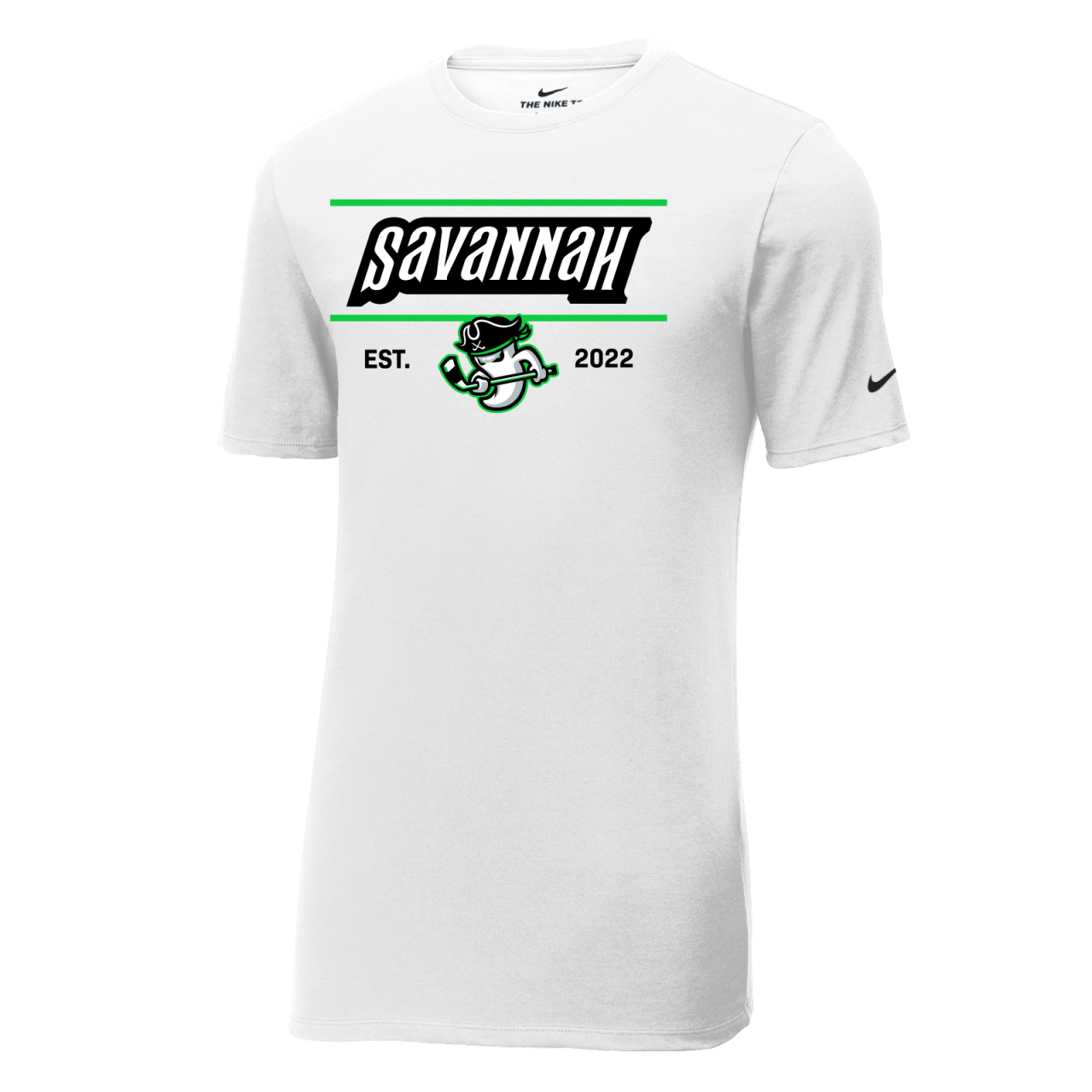 Ghost Pirates Nike White Dri-FIT Cotton/Poly Tee