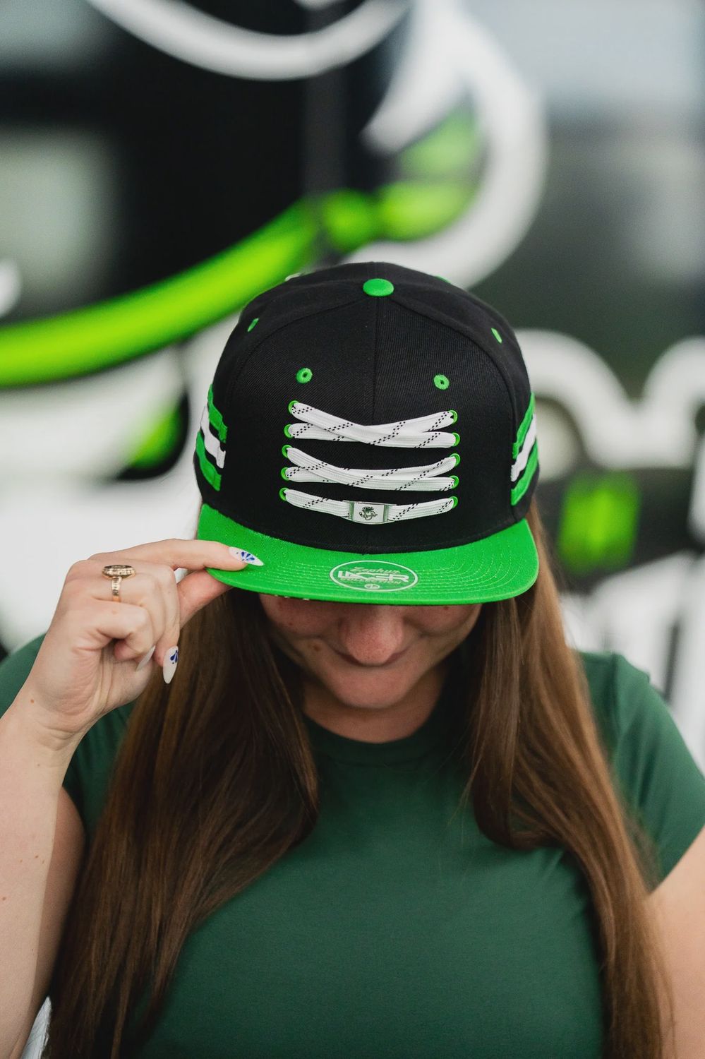 Savannah Ghost Pirates ZClassic Black/Nuc Green Lacer Locker Room Hat