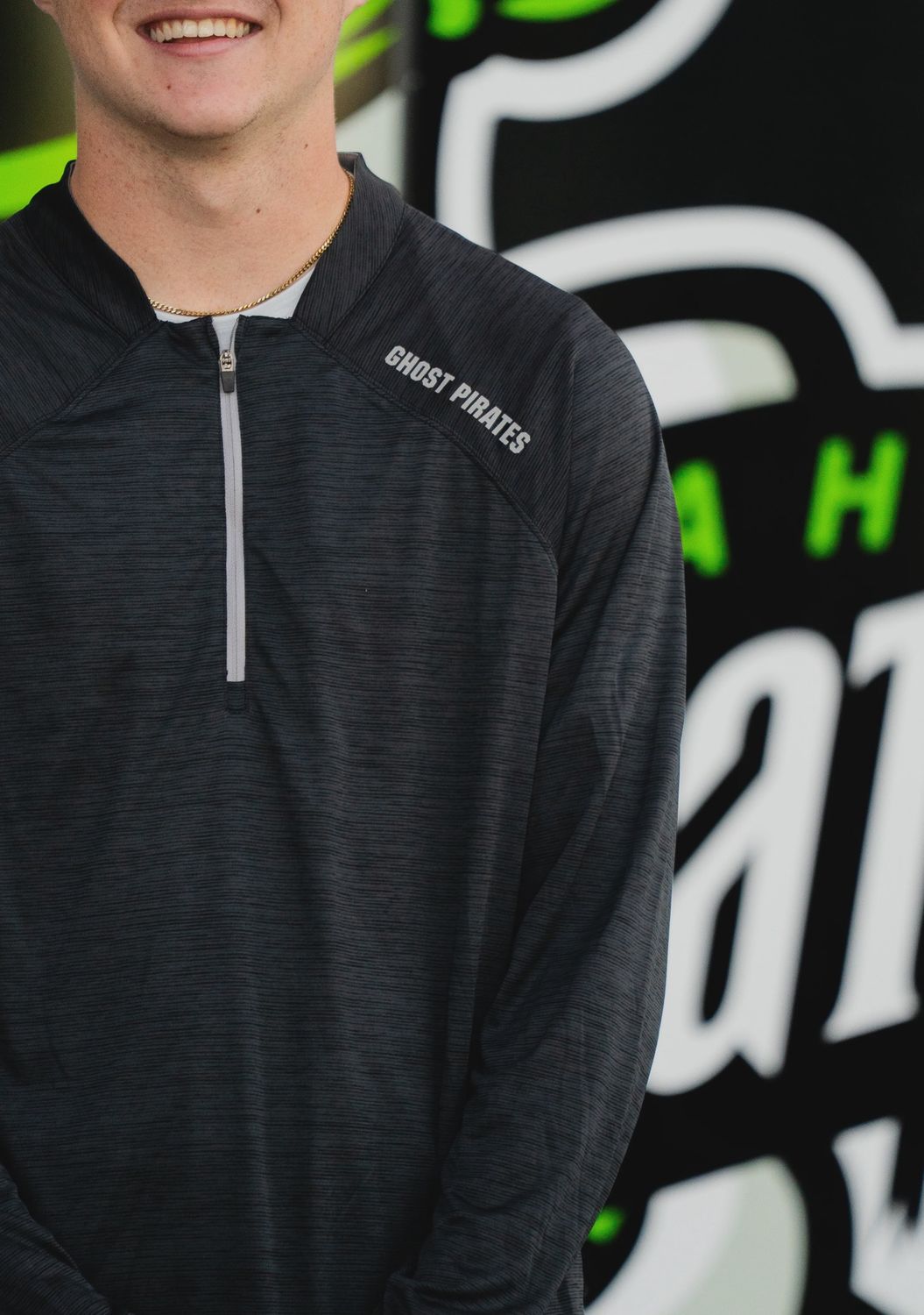 Savannah Ghost Pirates Colosseum Theoretical 1/4 Zip Windshirt