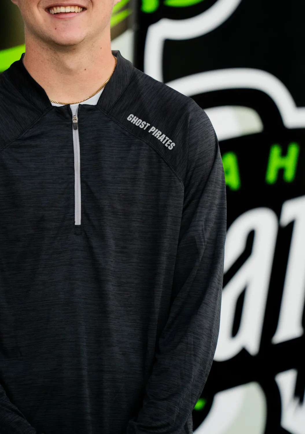 Savannah Ghost Pirates Colosseum Theoretical 1/4 Zip Windshirt
