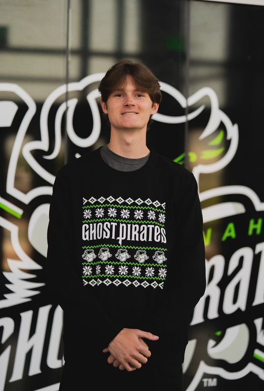Ghost Pirates Christmas Black Sweater