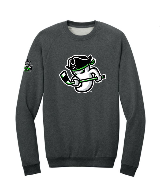 Savannah Ghost Pirates Fantom Club Charcoal Crewneck