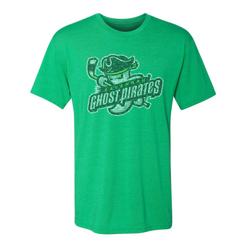 Savannah Ghost Pirates Spelled Out Tee