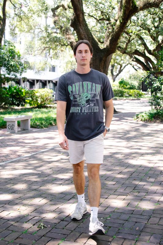 Savannah Ghost Pirates Silent Whisper Soft Black Tee
