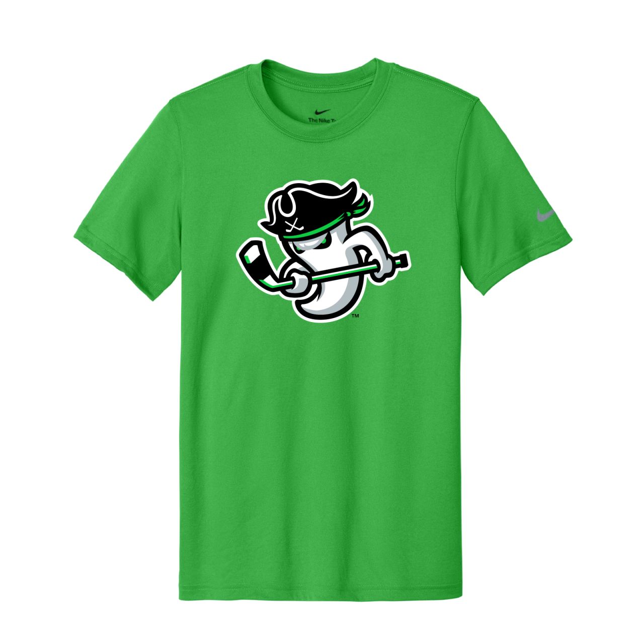 Ghost Pirates Green Nike Swoosh Sleeve rLegend Tee